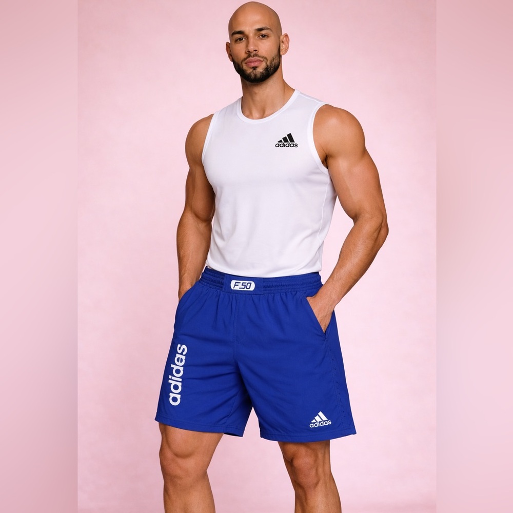 Adidas F50 Blue Training Shorts Men’s XL Athletic Gym Soccer Performance